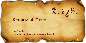 Krebsz Áron névjegykártya
